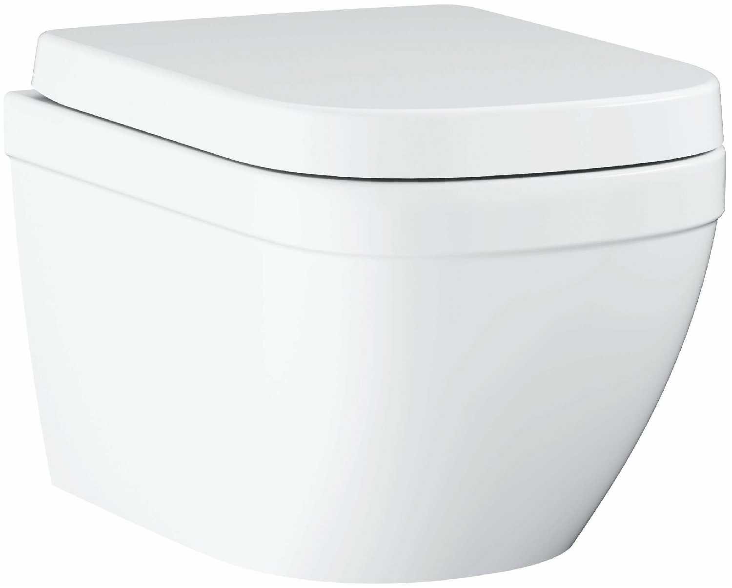 Подвесной безободковый унитаз с сиденьем микролифт Grohe Euro Ceramic 39554000
