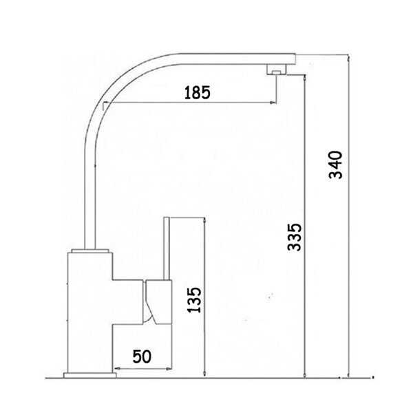 Смеситель для кухни WISENT WP49-098-6-21 фотография 4