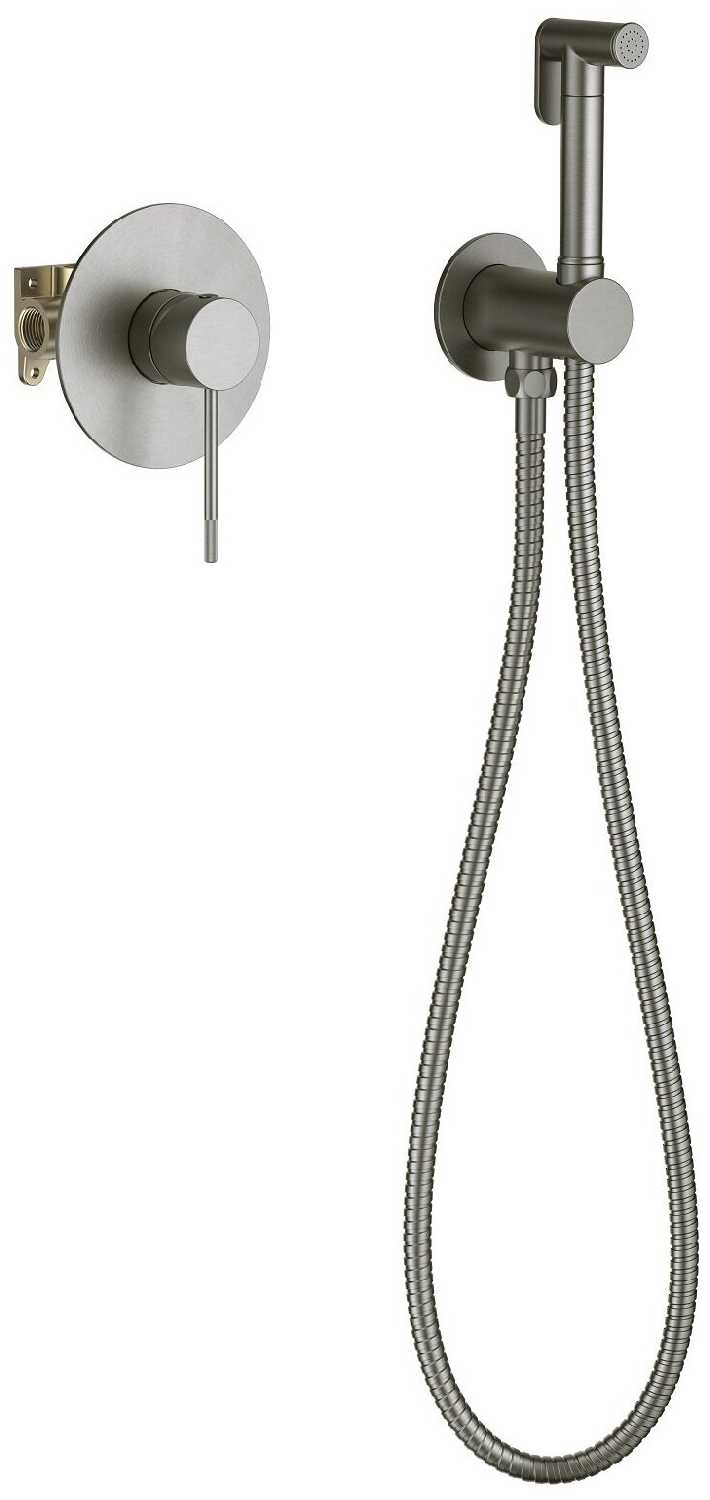 Смеситель встроенный с гигиеническим душем Timo Saona 2389/18SM черное золото