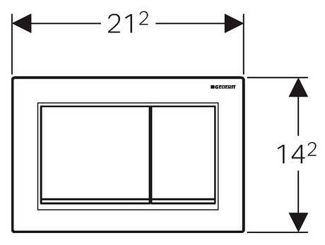 Кнопка смыва GEBERIT 115.080.KH.1 Omega 30 фотография 1