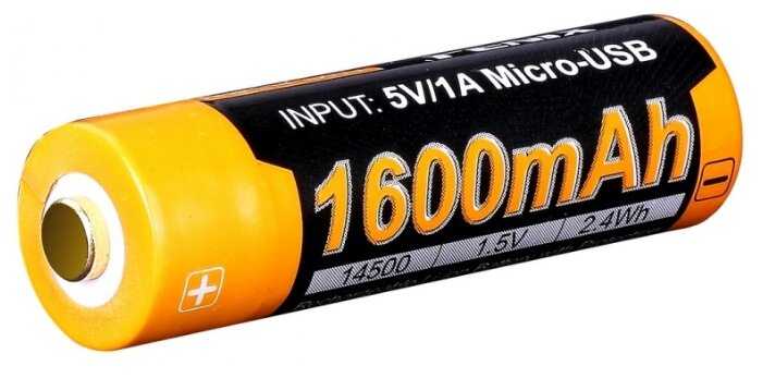 Аккумулятор Li-Ion 1600 мА·ч 1.5 В Fenix 14500 ARB-L14-1600U фотография 1