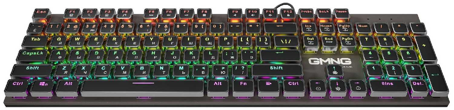 Клавиатура Оклик 905GK механическая USB Multimedia for gamer LED фотография 2