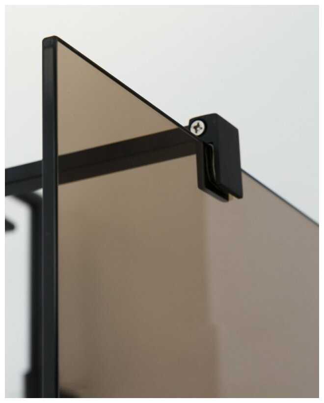 Душевая перегородка Cezares Liberta 120x195 L-2-120-BR-NERO фотография 2