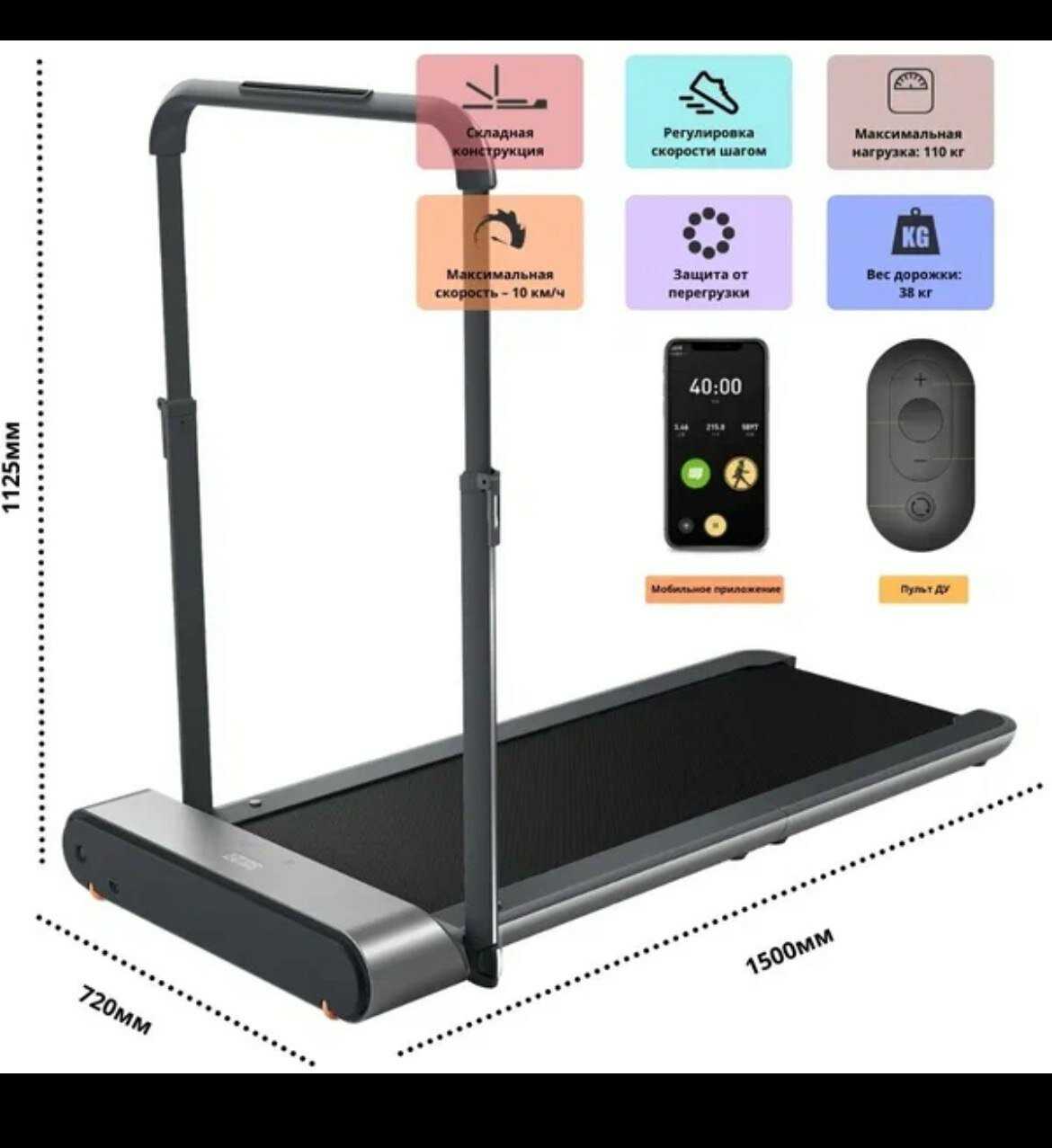 Беговая дорожка Kingsmith WalkingPad R1 PRO (TRR1F) фотография 1