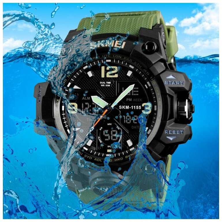 Часы мужские SKMEI 1155B - Army Green фотография 5