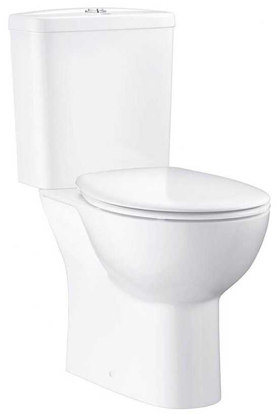 Чаша унитаза напольная Grohe Bau Ceramic 39428000 с горизонтальным выпуском фотография 2