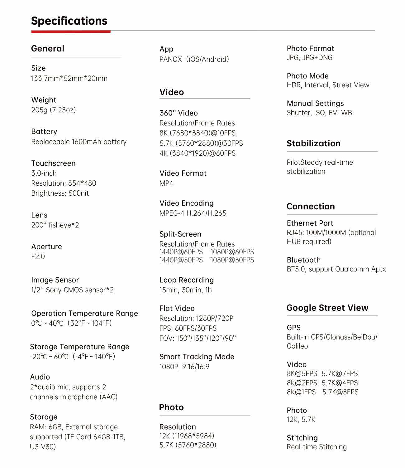 Панорамная экшен камера Mentech PanoX V3 Get-Set 8K 360 градусов