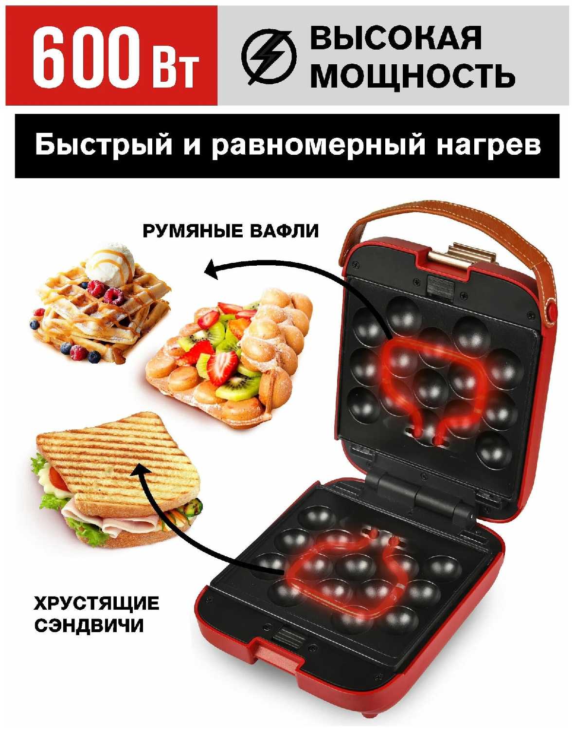 Вафельница GFGRIL GFW-30 фотография 7