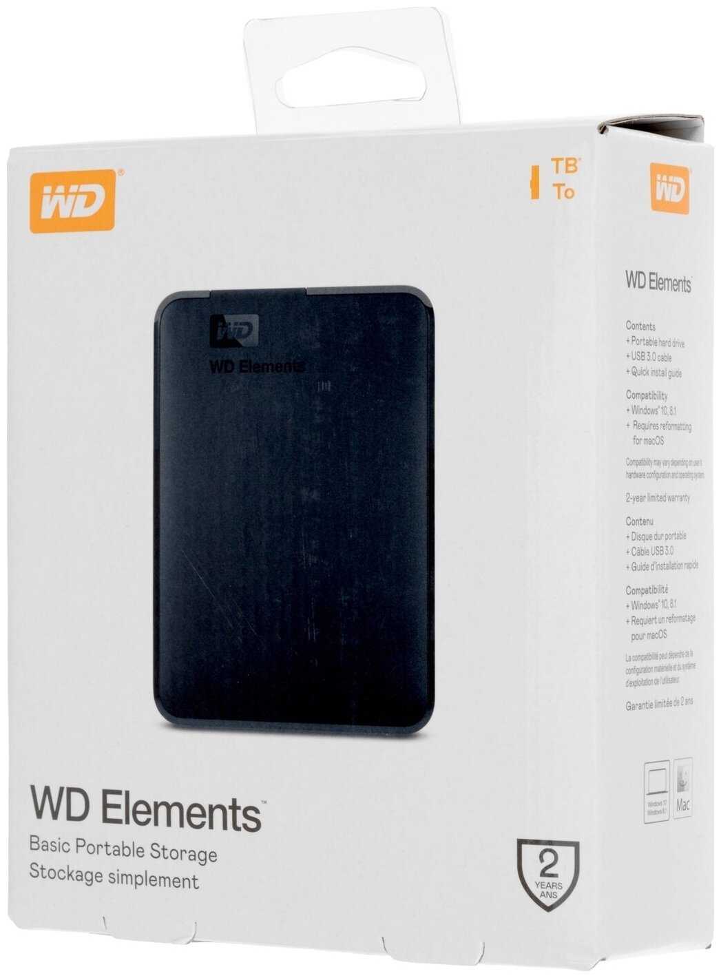 Внешний HDD Western Digital WD Elements SE 1 TB, черный фотография 13