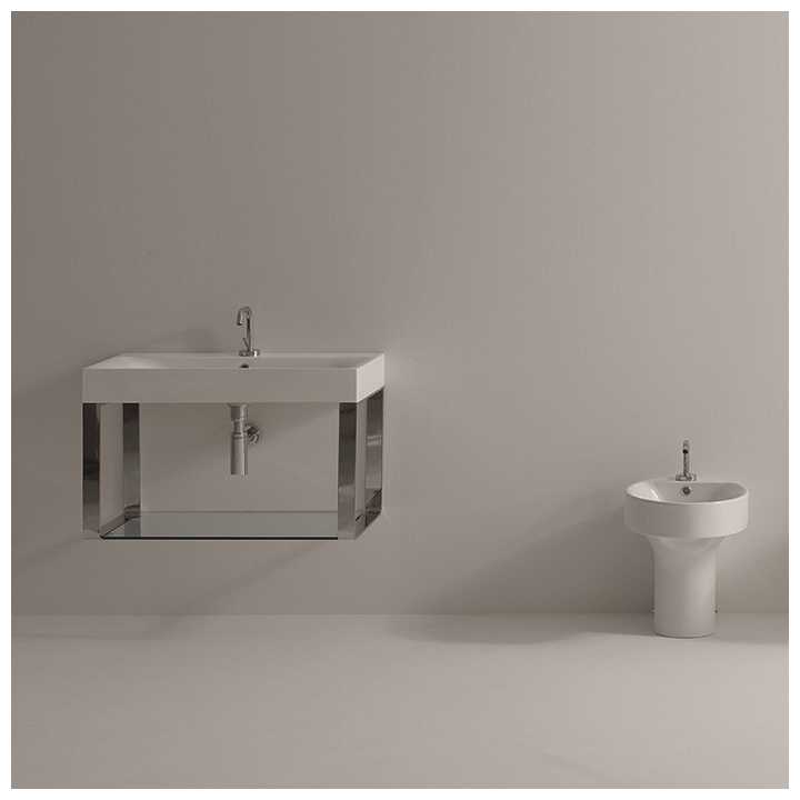 Kerasan Раковина Kerasan Cento 355001*1, размером 1000х450х125 мм, подвесная фотография 2