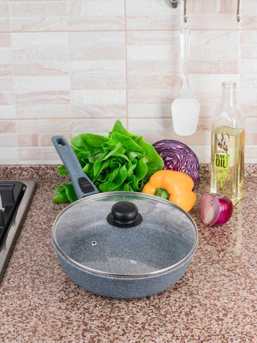 Набор сковородок RealPress Набор сковородок с крышками (20, 26 см) фотография 3