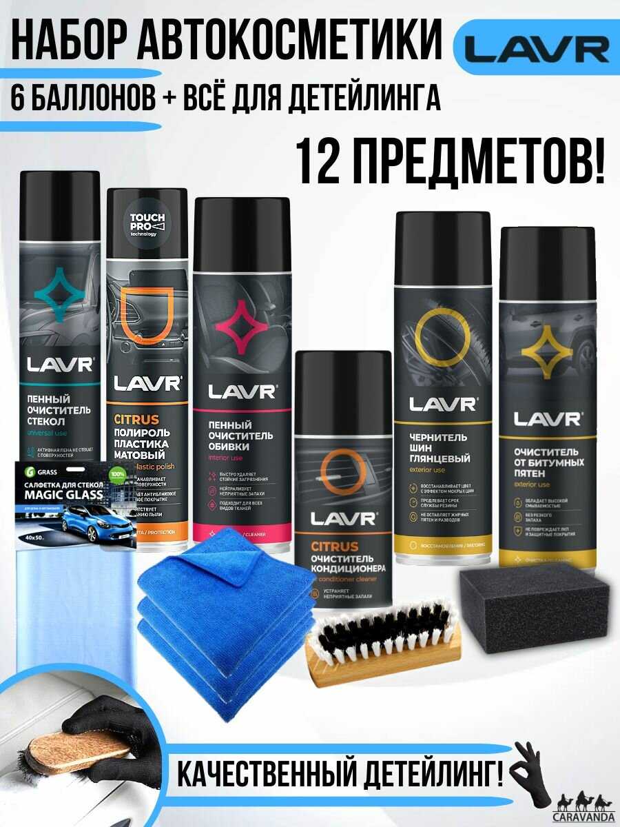 Набор автохимии Detailing Набор автохимии 12 предметов