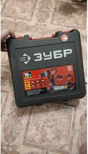 Аккумуляторная дрель-шуруповерт ЗУБР ДШЛ-185-22 фотография 8
