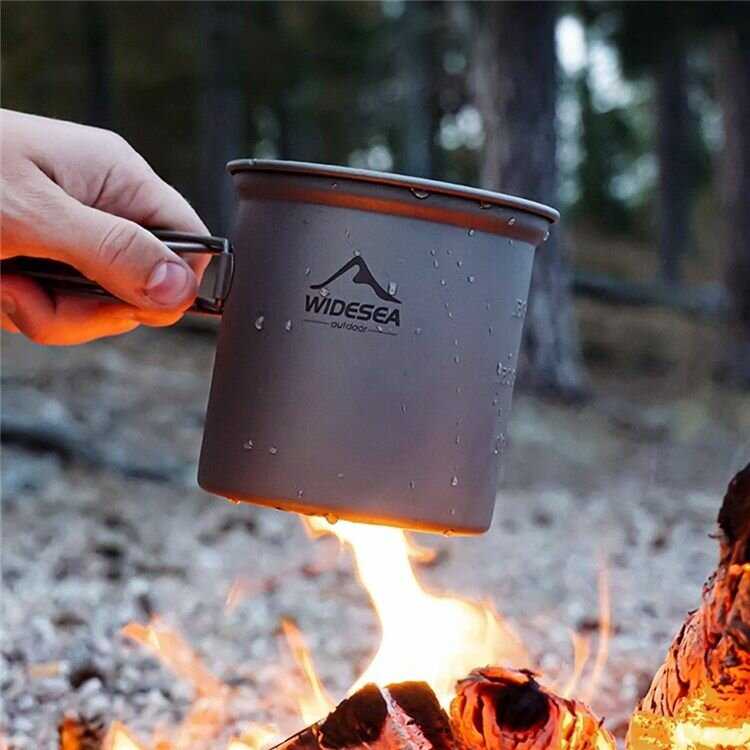 Посуда для пикника Widesea Котелок с крышкой фотография 2