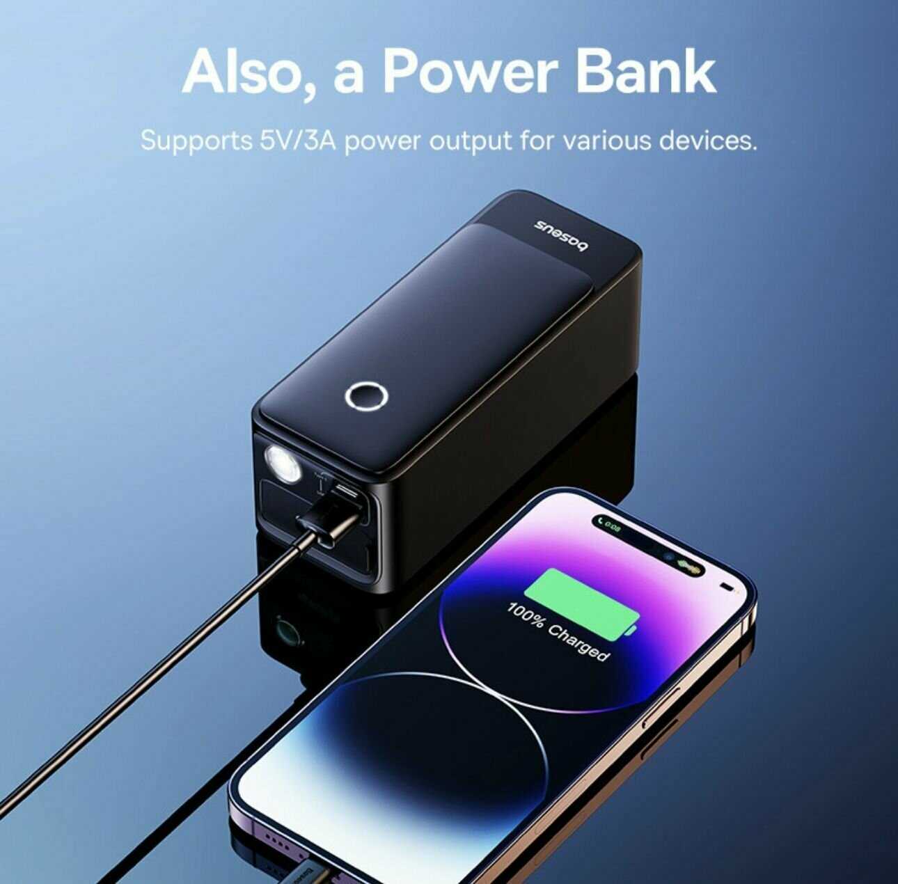 Пуско-зарядное устройство Baseus Super Energy Alpha Series Jump Starter [600A] фотография 5