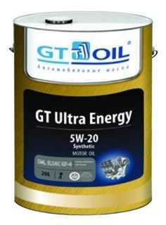 Синтетическое моторное масло GT OIL GT Ultra Energy 5W-20 фотография 2