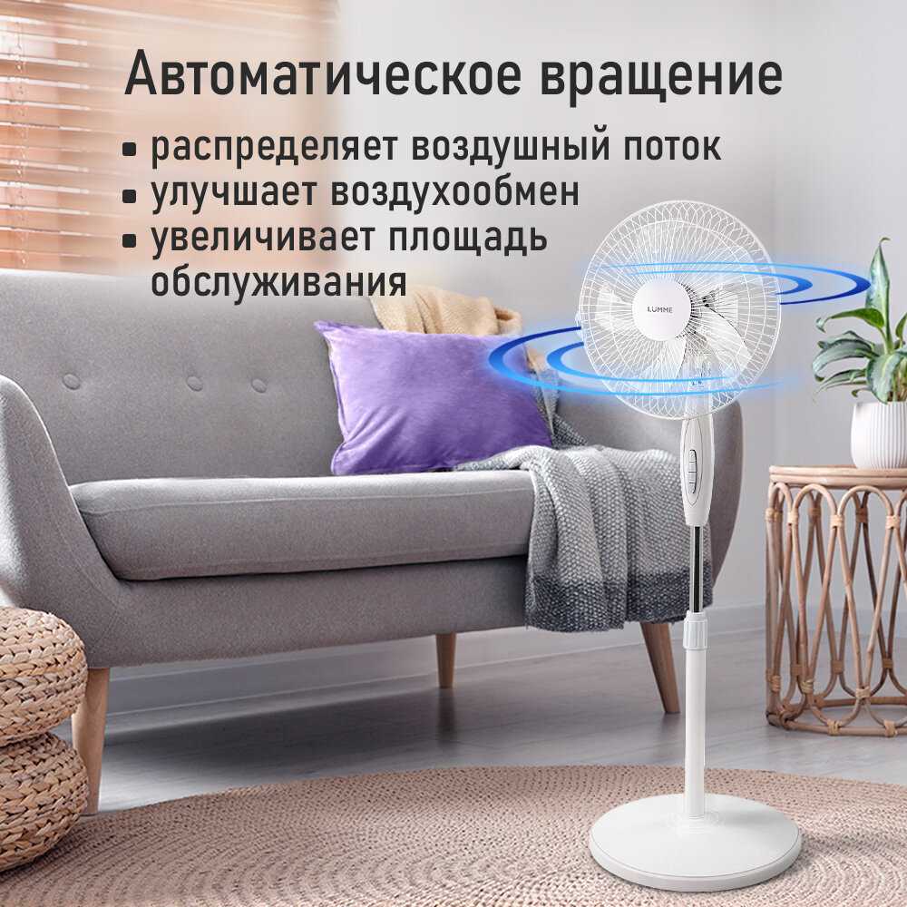 Напольный вентилятор LUMME LU-FN120A фотография 4