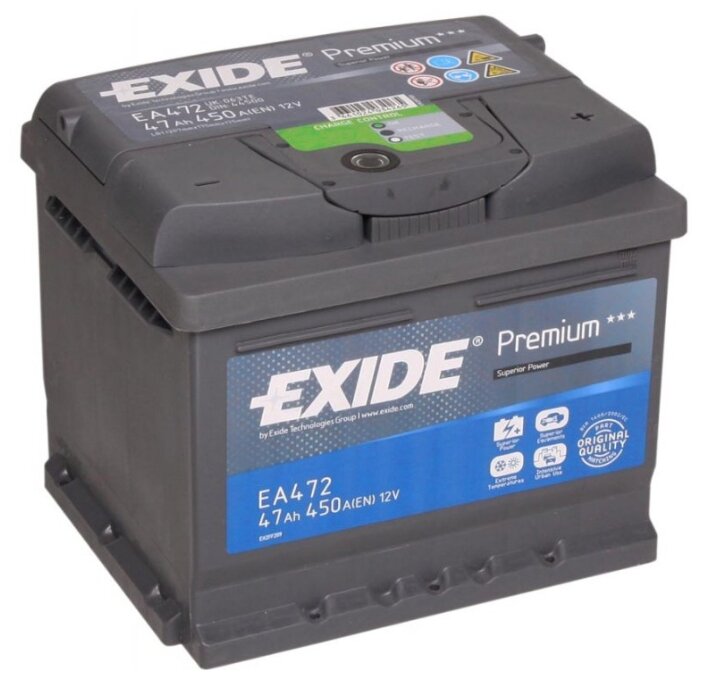 Автомобильный аккумулятор Exide Premium EA472 фотография 1