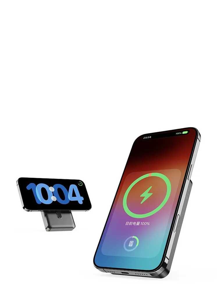Внешний аккумулятор ROCK P50 (5-in-1 PD20W Magnetic Wireless Power Bank 10000mAh) фотография 4