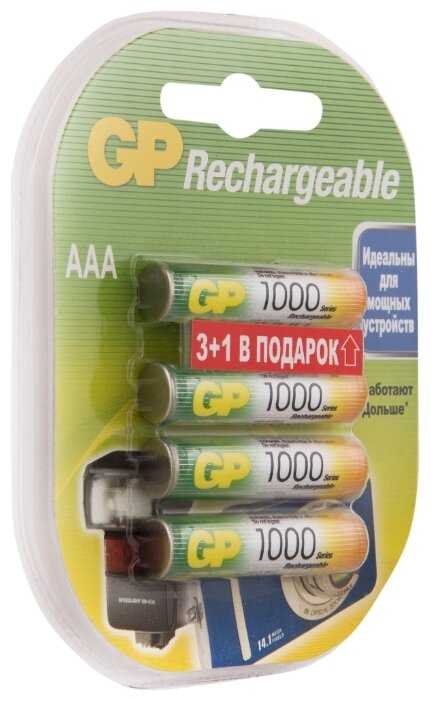 Аккумулятор Ni-Mh 1000 мА·ч 1.2 В GP Rechargeable 1000 Series AAA фотография 8
