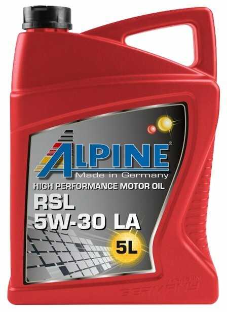 Синтетическое моторное масло ALPINE RSL 5W-30 LA фотография 1