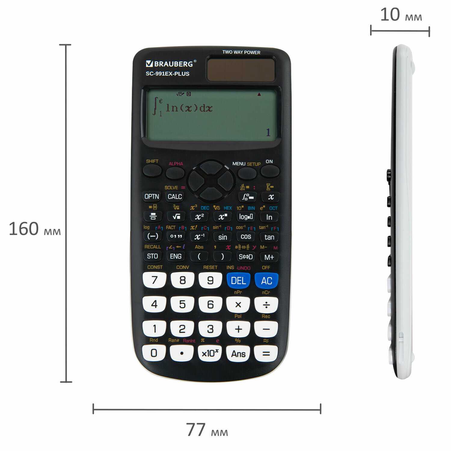Калькулятор BRAUBERG Калькулятор инженерный SC-991EX-Plus (271726) фотография 11