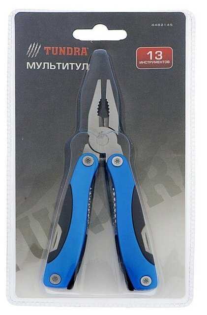 Мультитул пассатижи Тундра 4482145 с чехлом фотография 7