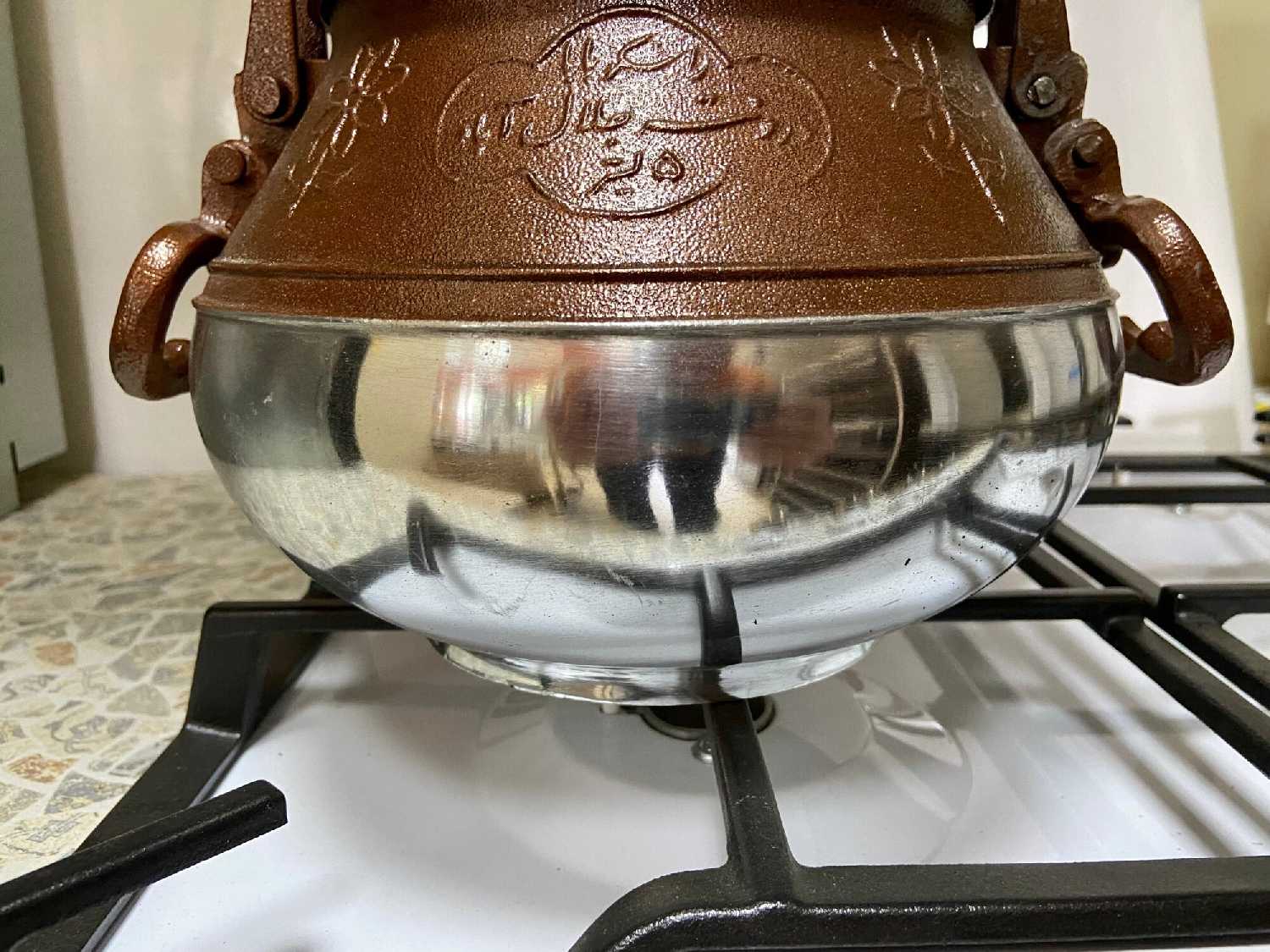 Казан алюминиевый Шафран Афганский двухцветный фотография 3