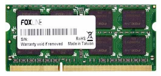 Оперативная память Foxline 8 ГБ DDR3L SODIMM (FL1600D3S11L-8G)