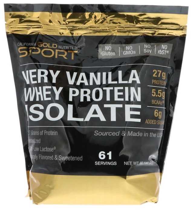 Протеин California Gold Nutrition Whey Protein Isolate (2270 г) фотография 4