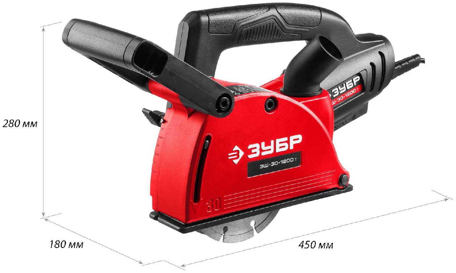 Штроборез ЗУБР ЗШ-30-1200 (Т) фотография 5