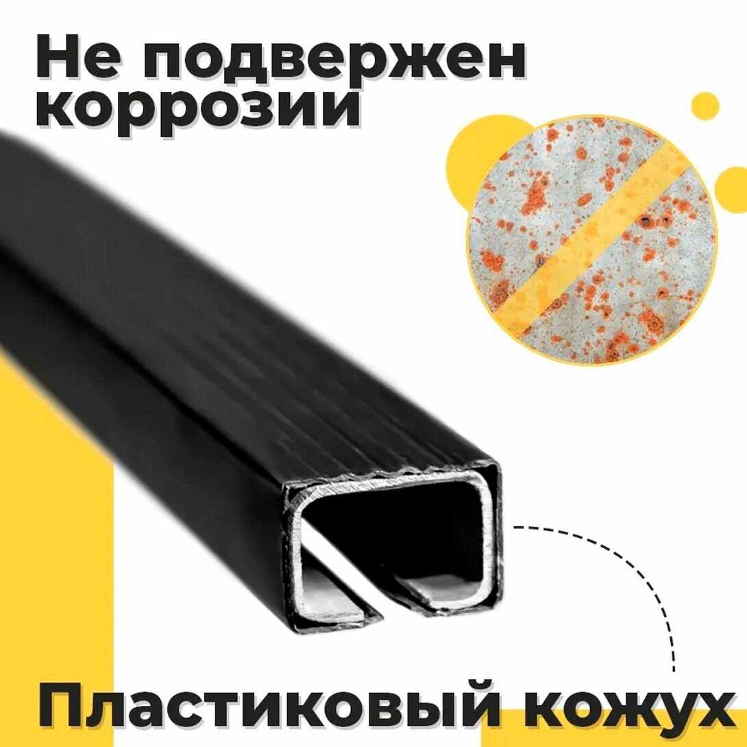 Багажник на крышу автомобиля Ваз Комплект креплений на водостоки со стальными поперечинами фотография 1