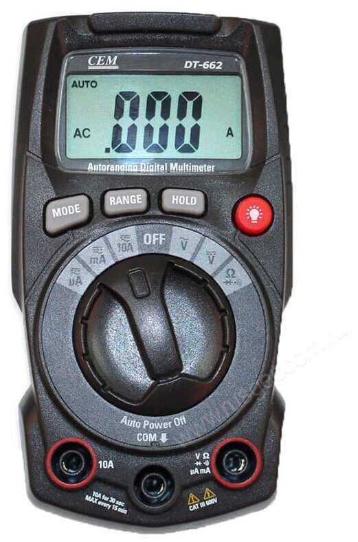 Мультиметр цифровой CEM DT-662 фотография 4
