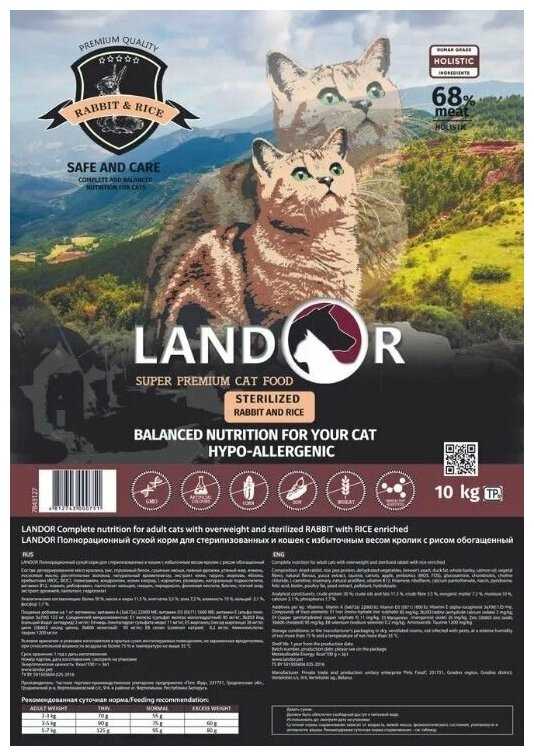 Корм Landor с кроликом, с рисом фотография 17