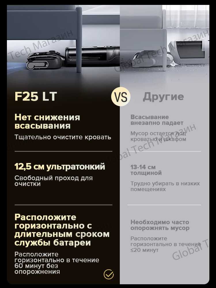 Вертикальный пылесос Roborock Flexi Lite(RU Версия) самоочистка, автоосушение ролика 17000Па, работы 40мин, легкий вес 4кг фотография 2