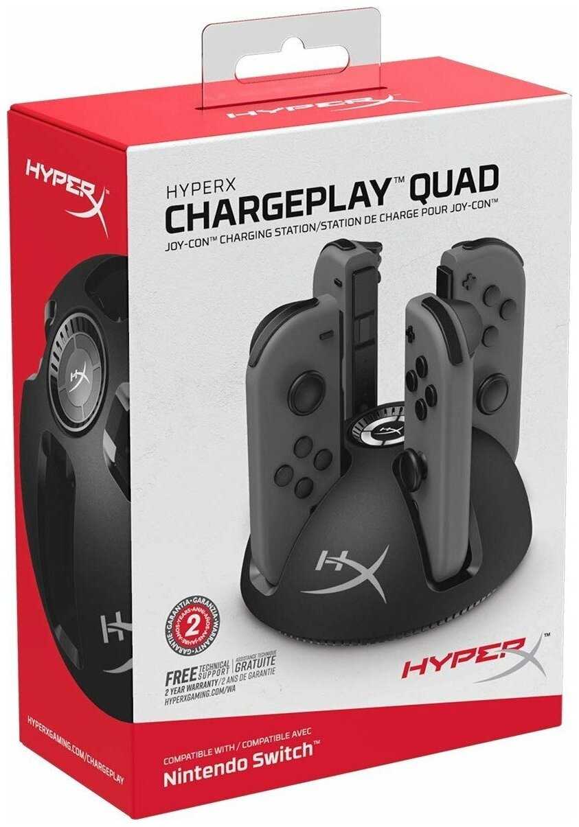 HyperX Зарядная станция ChargePlay Quad для Nintendo Switch (HX-CPQD-U) фотография 3