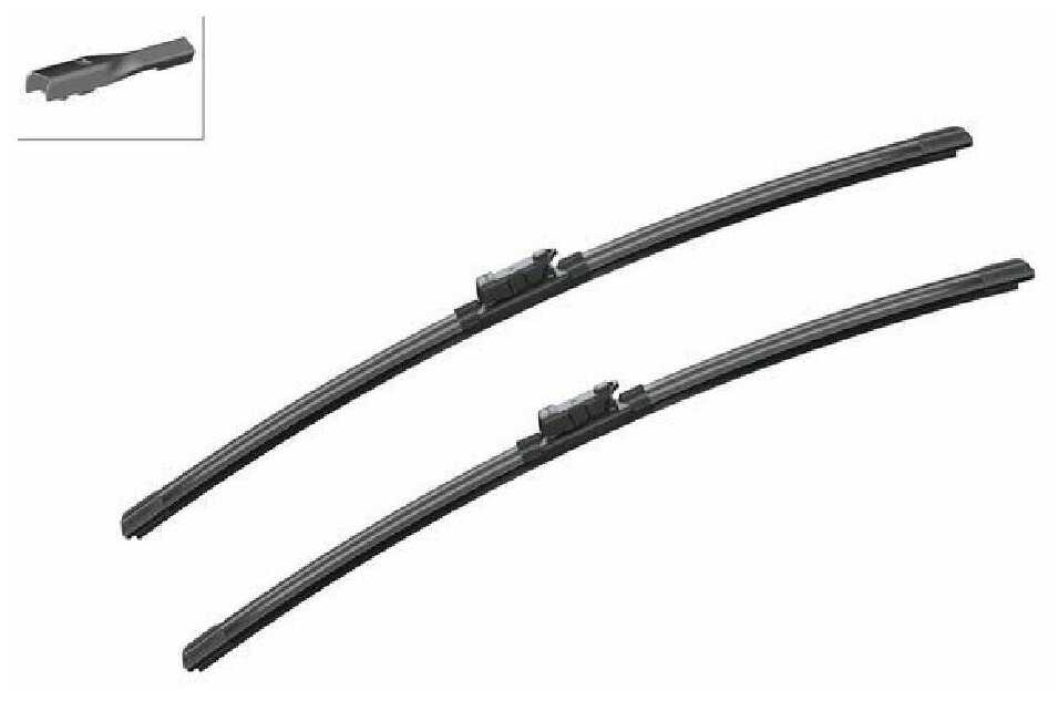 Щетка стеклоочистителя бескаркасная Bosch Aerotwin A821S, 2 шт. фотография 18