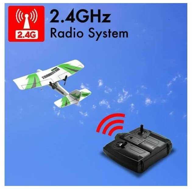 VolantexRC Радиоуправляемый самолет VolantexRC Trainstar Micro 200mm RTF 2.4GHz 2ch LiPo with Gyro - EXA78103R фотография 4