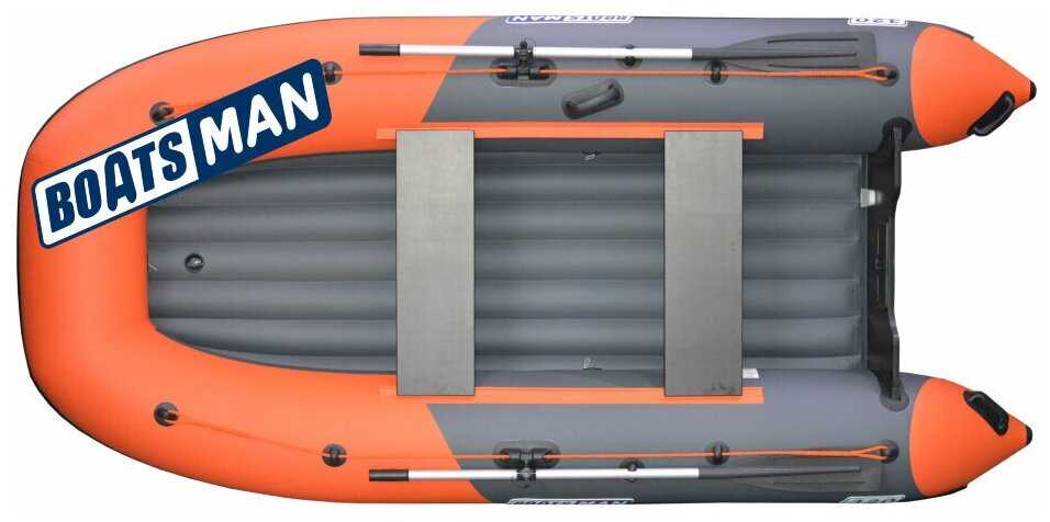 Лодка НДНД Boatsman BT340A графитово-оранжевый фотография 5