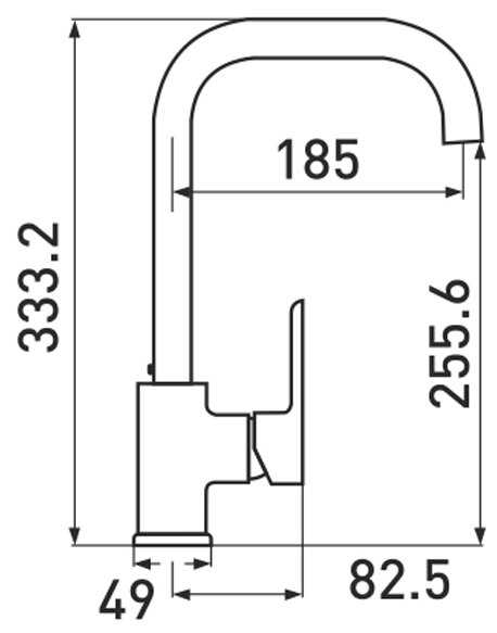 Смеситель для кухни (мойки) GROSS AQUA Loft 3243298С-В07, рычажный фотография 1