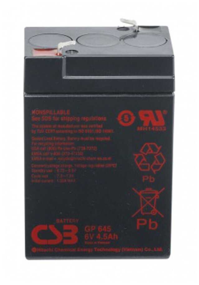Аккумуляторная батарея CSB GP 645 фотография 7
