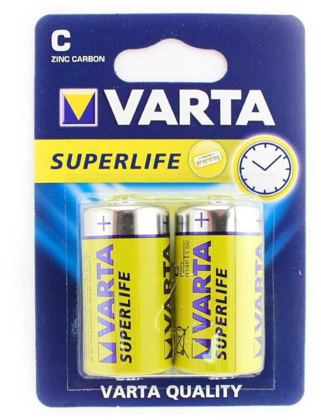 Батарейка Varta SUPERLIFE R14 C (02014-2) фотография 2