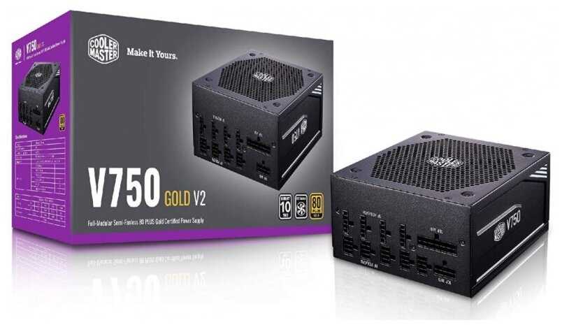 Блок питания Cooler Master V750 Gold V2 Full Modular 750W (MPY-750V-AFBAG) фотография 13