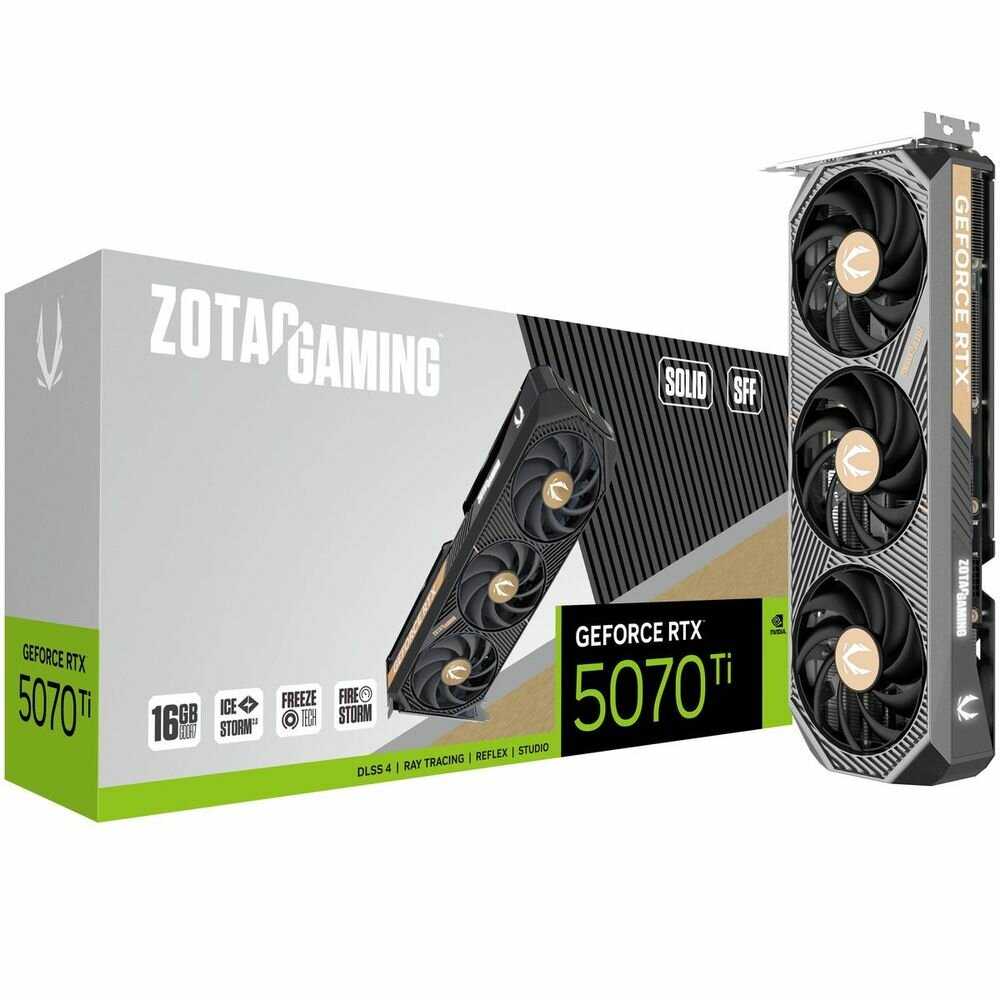 Видеокарта Zotac RTX 5070 Ti SOLID SFF [16GB GDDR7 256-bit] фотография 6