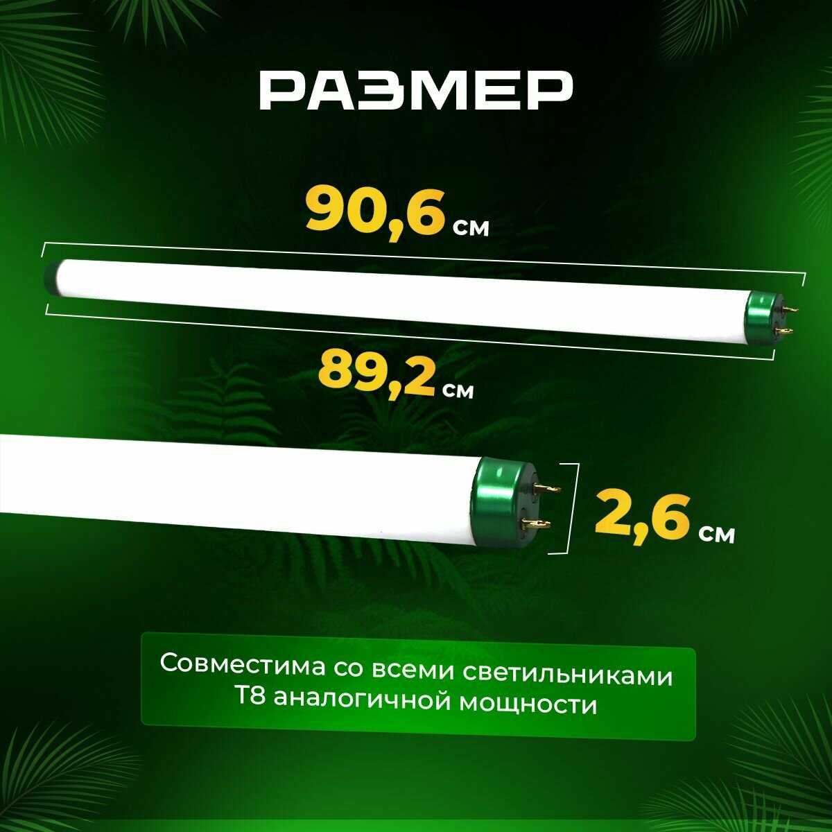 УФ лампа Simple Zoo Лампа T8 UVB 5.0 фотография 13