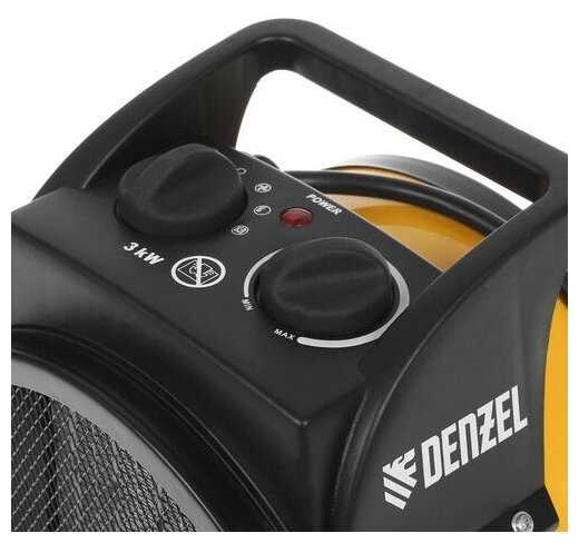 Тепловая пушка, керамический нагреватель (тепловентилятор) DHC 3-150, 220 В, 0,025/1,5/3 кВт, DENZEL 96431 фотография 7