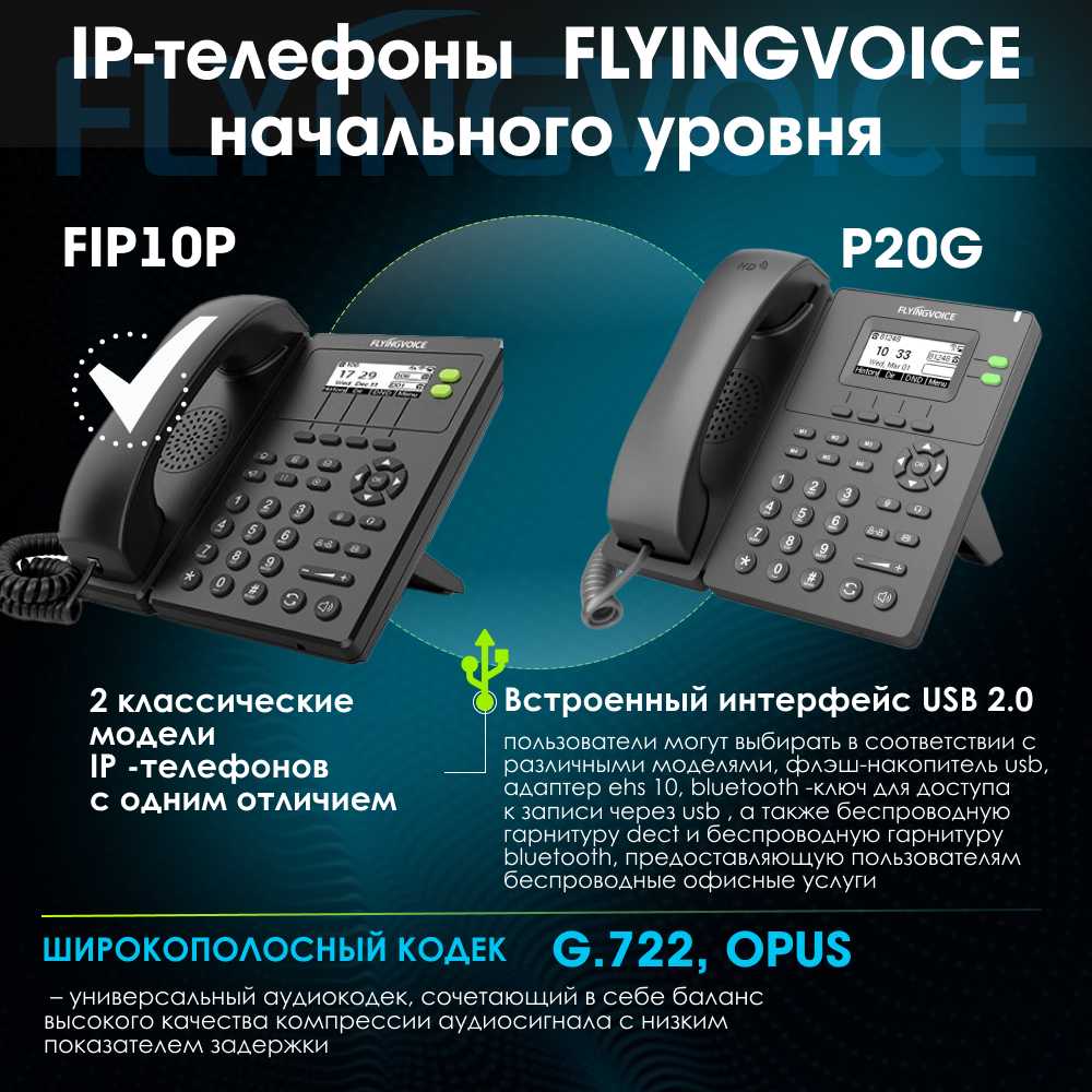 Телефон IP Flyingvoice FIP-10P черный (FIP10P) фотография 4