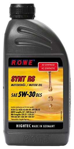 Синтетическое моторное масло ROWE Hightec Synt RS DLS SAE 5W-30 фотография 1