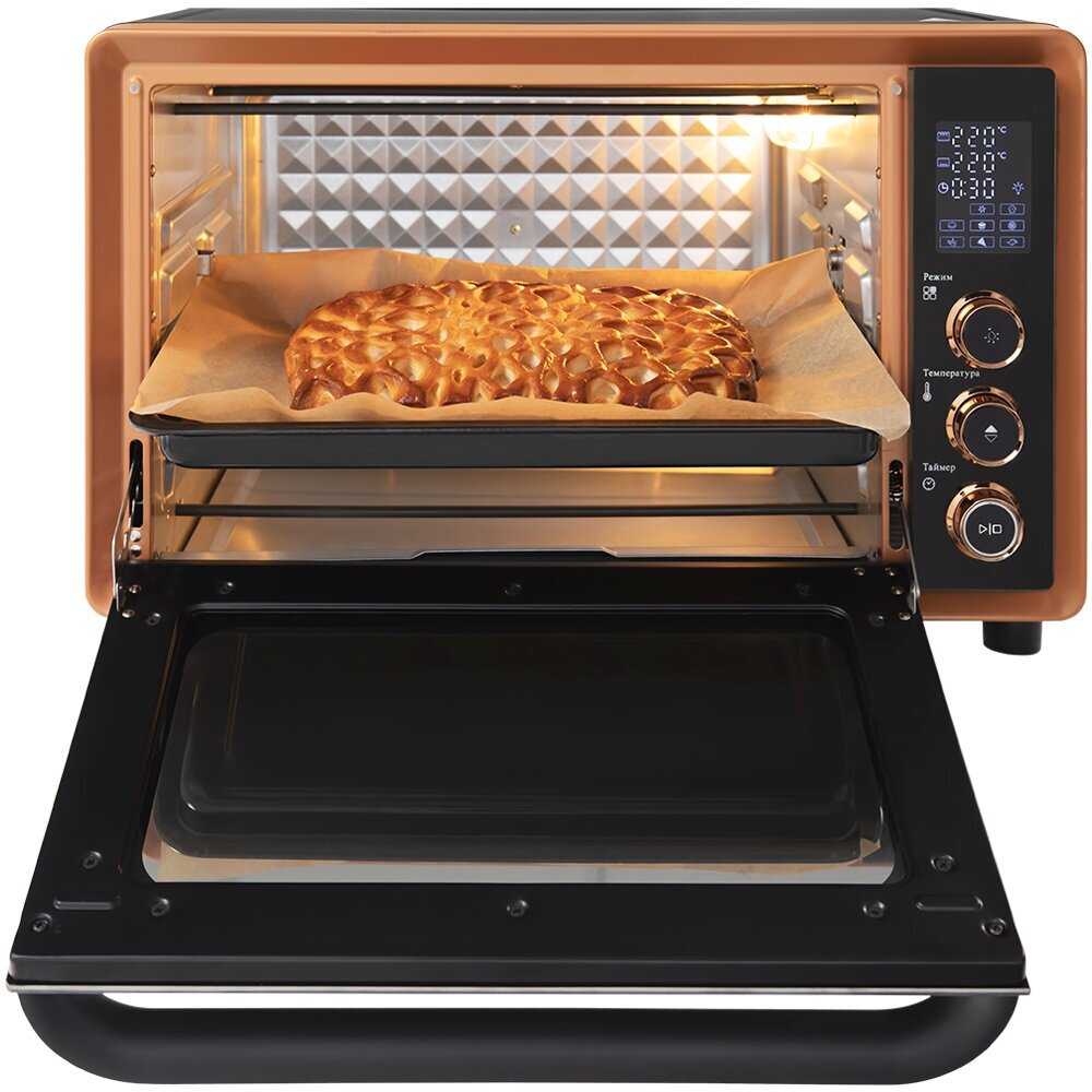 Мини-печь HIBERG PR 400 GOLD MOON, 1600 Вт, 40 л, конвекция, гриль фотография 22