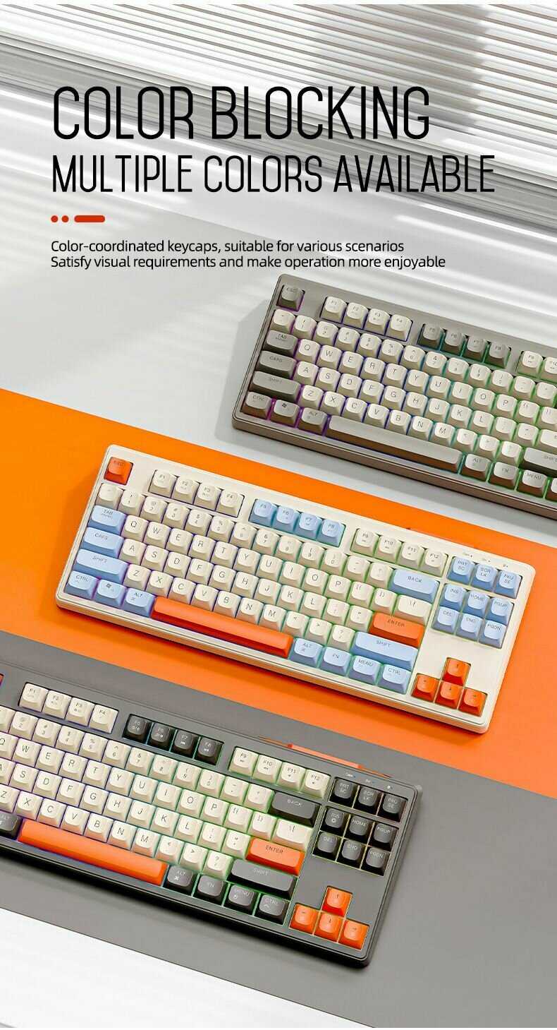 Игровая клавиатура ZiyouLang M87 (Bluetooth/2.4G) фотография 11